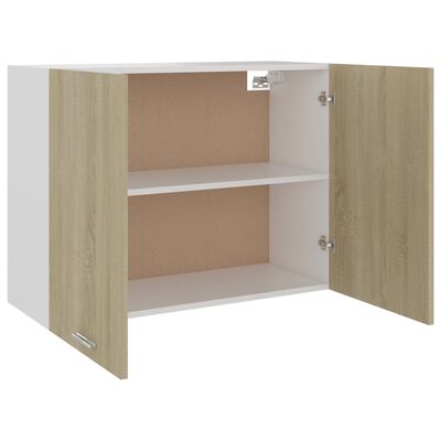 801279 vidaXL Hanging Cabinet Sonoma Oak 80x31x60 cm Chipboard