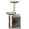 170517 vidaXL Cat Tree with Sisal Scratching Posts 60 cm Grey