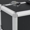 vidaXL Кейс для Косметики 37x24x35 см Чорний Алюміній