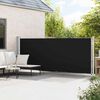 vidaXL Бічний Висувний Тент для Дворика Чорний 600x160 см