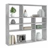 802943 vidaXL Wall Shelf Concrete Grey 90x16x78 cm Chipboard