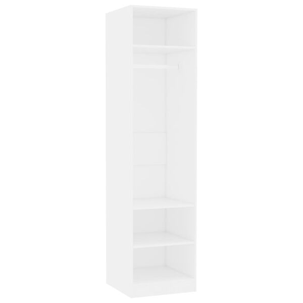 800234 vidaXL Wardrobe White 50x50x200 cm Chipboard