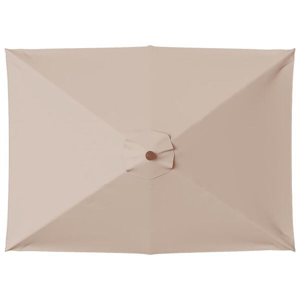 vidaXL Вулична Парасоля з Дерев'яною Жердиною 150х200 см