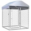vidaXL Вуличний Вольєр для Собак з Дахом 100x100x125 см