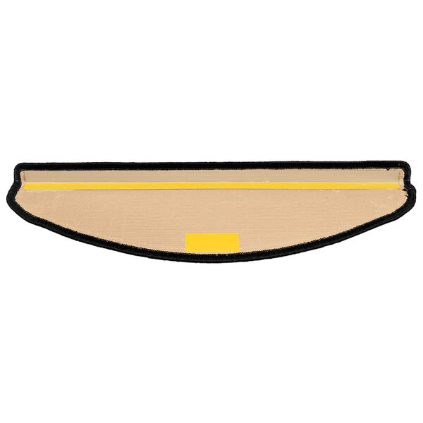 vidaXL Самоклеючі Сходові Килимки 15 шт Чорний і Сірий 65x21x4 см