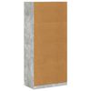 800634 vidaXL Wardrobe Concrete Grey 90x52x200 cm Chipboard