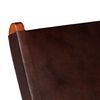 vidaXL Розкладний стілець Коричневий Натуральна шкіра