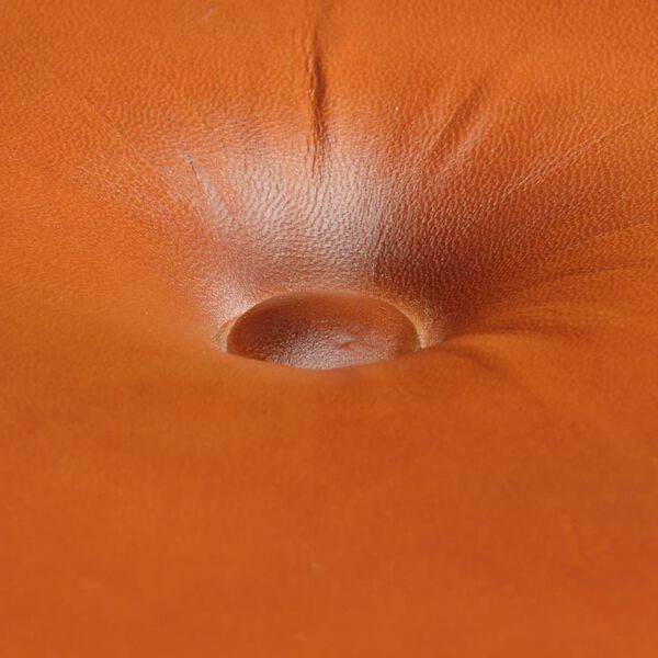 vidaXL Барні стільці 2 шт Коричневий Необроблене дерево манго/Шкіра