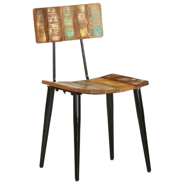 vidaXL Обідні стільці 2 шт Масив відновленої деревини