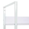 288228 vidaXL 5-Layer Book Shelf White 60x27,6x158,5 cm Chipboard
