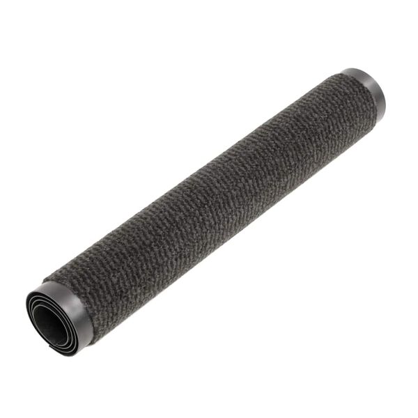 vidaXL Пиловідвідний Килимок Прямокутний Ворсяний Чорний 120x180 см