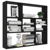 802940 vidaXL Wall Shelf Black 90x16x78 cm Chipboard