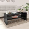 vidaXL Журнальний столик Чорний 100x40x40 см ДСП