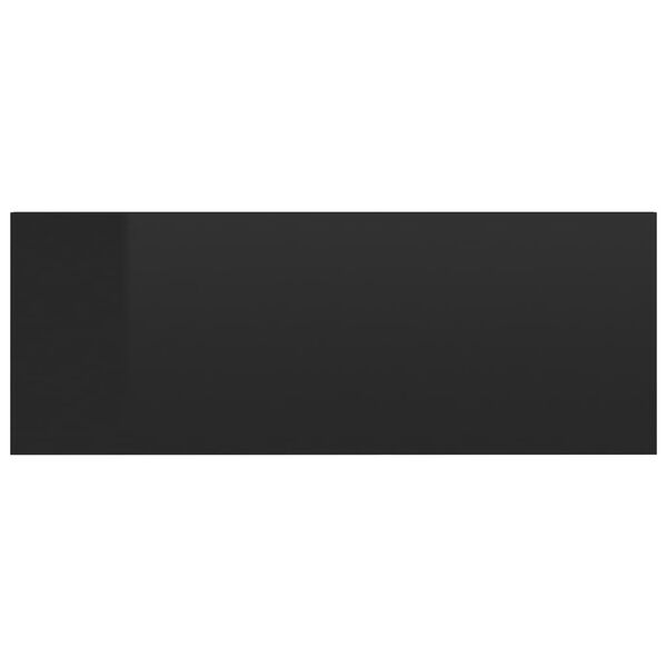 vidaXL Підвісна приліжкова тумба Глянцевий чорний 40x30x15 см ДСП