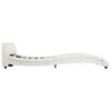 vidaXL Каркас ліжка Білий 140x200 см Штучна шкіра