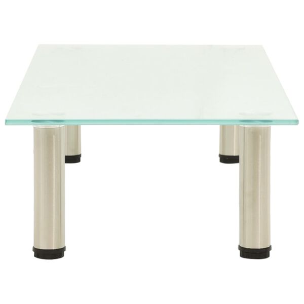 vidaXL Підставка під Телевізор Матовий 80x35x17 см Загартоване Скло