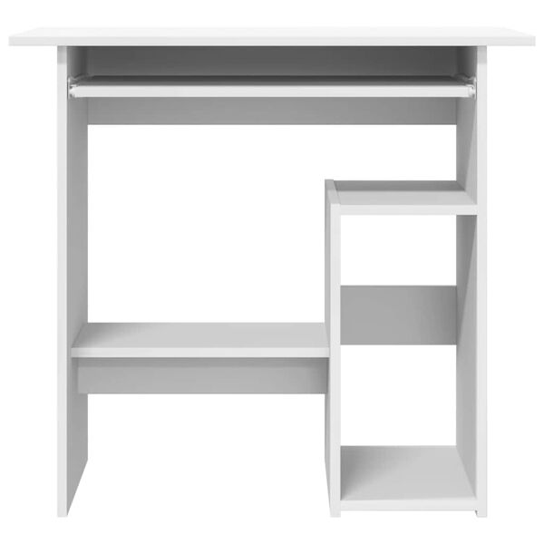 vidaXL Письмовий стіл Білий 80x45x74 см ДСП