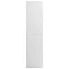 800231 vidaXL Wardrobe High Gloss White 100x50x200 cm Chipboard