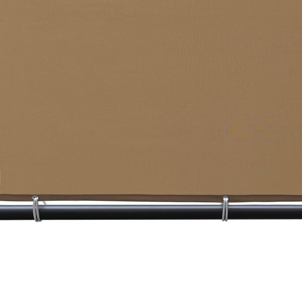 vidaXL Альтанка з Плоским Дахом Бежевий 4x4x2,4 м