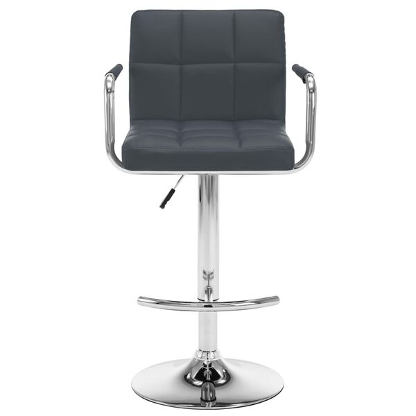 vidaXL Барні Стільці 2 шт Сірий Штучна Шкіра