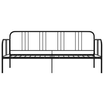 vidaXL Каркас дивана-ліжка Чорний 90х200 см Метал