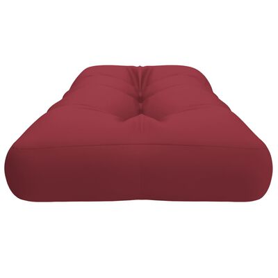 vidaXL Подушка для дивана з піддонів Бордовий 120x40x10 см