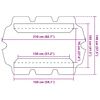 vidaXL Замінний Навіс для Садової Гойдалки Бордовий 150/130x70/105 см