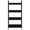 288222 vidaXL 4-Layer Book Shelf Black 60x27,6x124,5 cm Chipboard