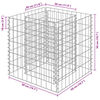 vidaXL Габіонова Піднесена Клумба 50x50x50 см Оцинкована Сталь