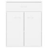 800711 vidaXL Sideboard White 60x30x75 cm Chipboard