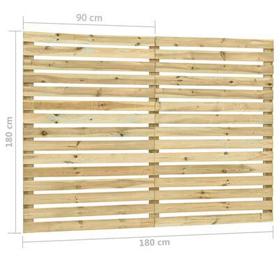 vidaXL Панель садової сгорожі 180x180 см Просочена соснова деревина
