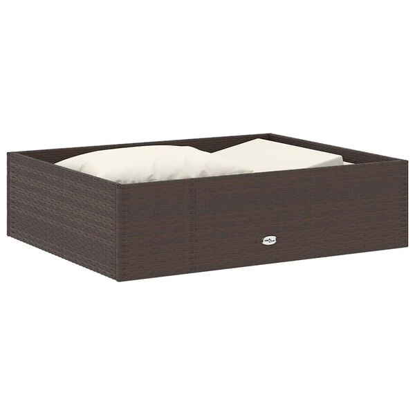 vidaXL Комплект Садових Меблів 2 Од. з Матрацами Коричневий Поліротанг