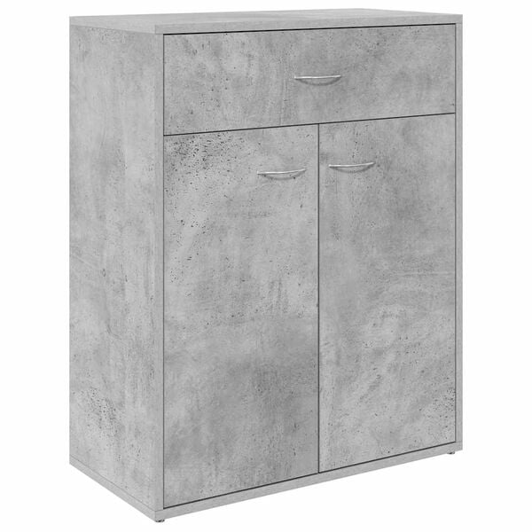 800715 vidaXL Sideboard Concrete Grey 60x30x75 cm Chipboard