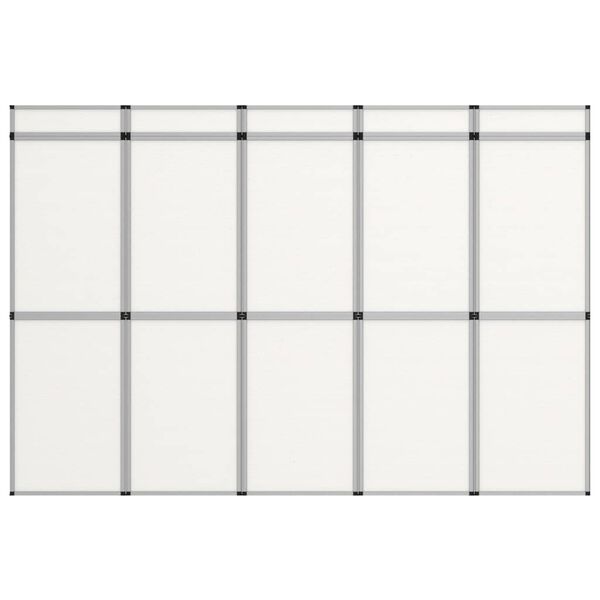 vidaXL 15-Панельний Розкладний Виставковий Стенд Білий 302x200 см
