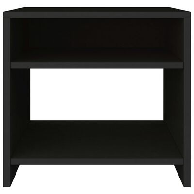 800011 vidaXL Bedside Cabinet Black 40x30x40 cm Chipboard