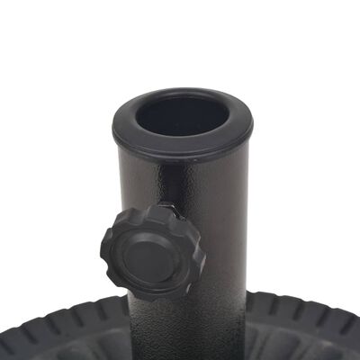 vidaXL Підставка для Парасолі Кругла Чорний 29 кг Гума