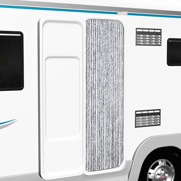 vidaXL Завіса від Комах Сріблястий 56x200 см Синель