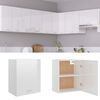 801265 vidaXL Hanging Cabinet High Gloss White 50x31x60 cm Chipboard