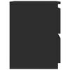 800516 vidaXL Bedside Cabinets 2 pcs Black 30x30x40 cm Chipboard