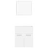 vidaXL Комплект Меблів для Ванної Кімнати 2 Од. Білий ДСП
