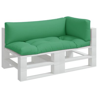 vidaXL Подушки для дивана з піддонів 3 шт Зелений