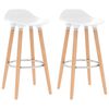 vidaXL Барні стільці 2 шт Білий