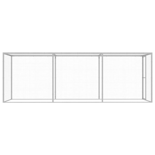 vidaXL Клітка для Котів 4,5x1,5x1,5 м Оцинкована Сталь