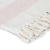 vidaXL Плед у Смужку Блідо-Рожевий 125x150 см Бавовна