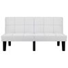 vidaXL 2-Місний диван Білий Штучна шкіра