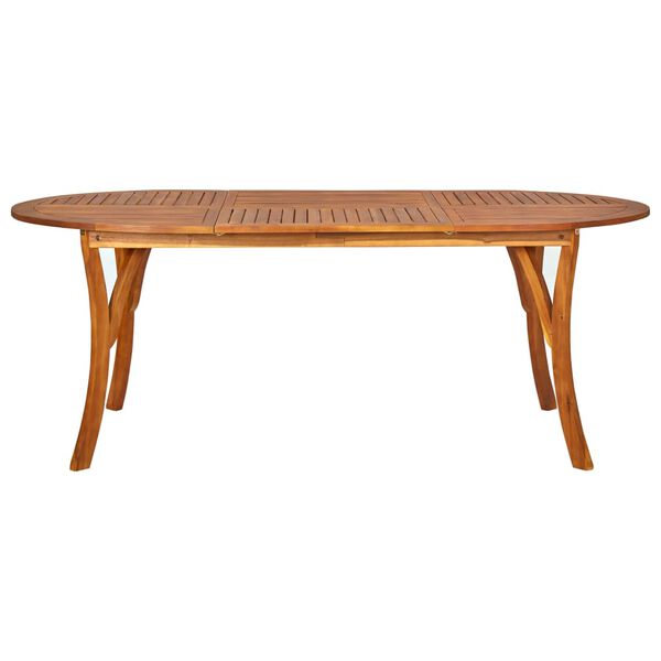 vidaXL Садовий стіл 201x100x75 см Масив акації