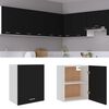 801261 vidaXL Hanging Cabinet Black 50x31x60 cm Chipboard