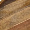 vidaXL Журнальний столик 50x40 см Масив дерева манго і сталь