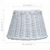 vidaXL Абажур Білий 30x20 см Плетена Лоза