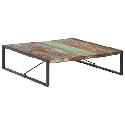 vidaXL Журнальний столик 140x140x40 см Масив відновленої деревини